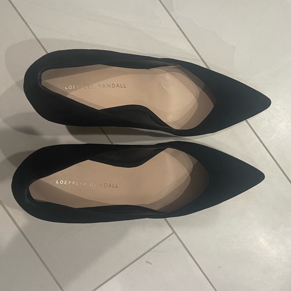 Loeffler Randall black suede block heel pump - Picture 4 of 5